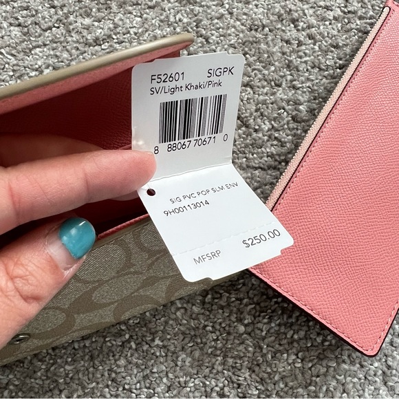 Coach wallet 2 in 1 NWT light khaki pink - Picture 12 of 16